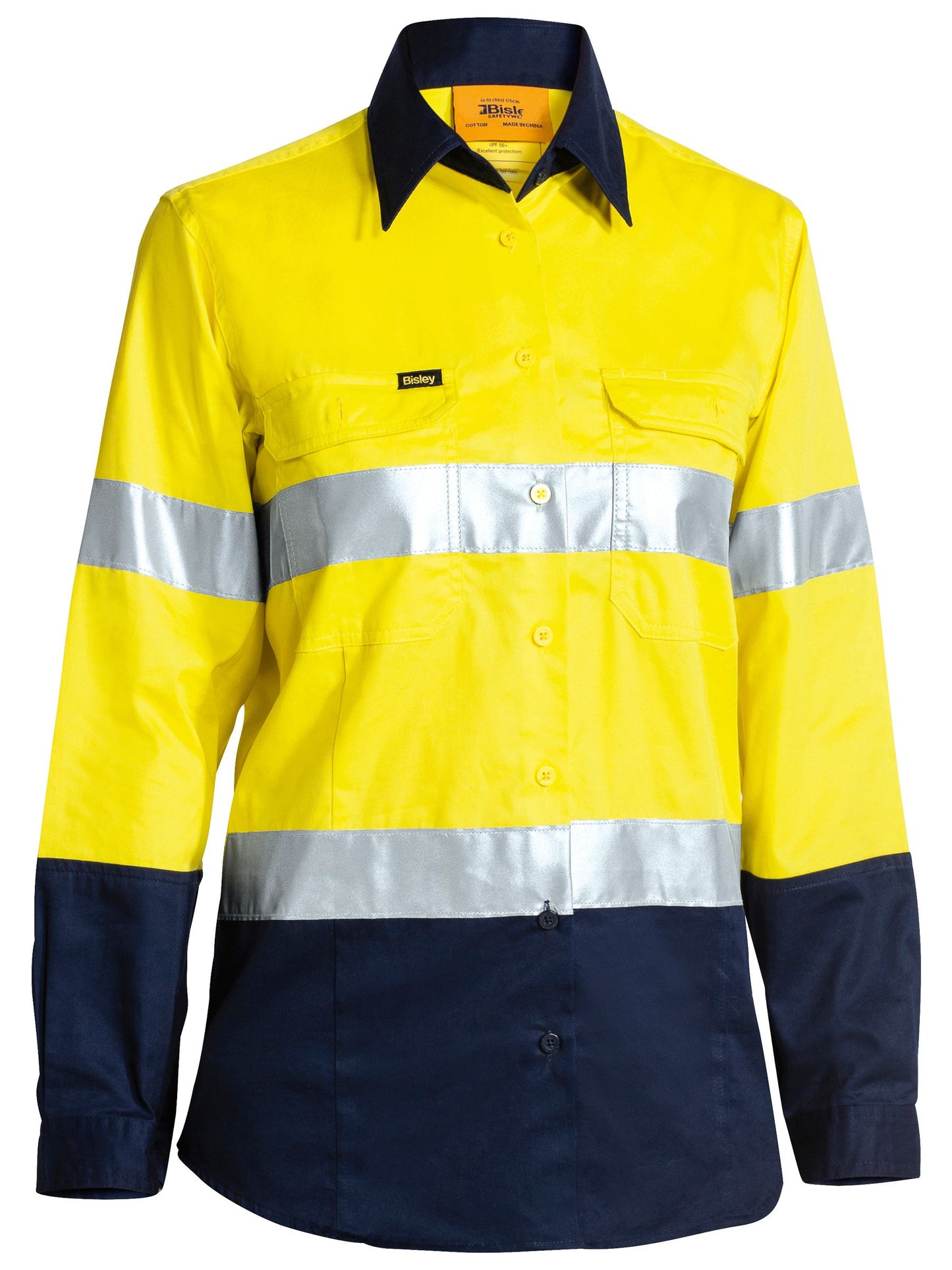 BL6896 - Women's Taped Hi Vis Cool Lightweight Drill Shirt - UNBRANDED