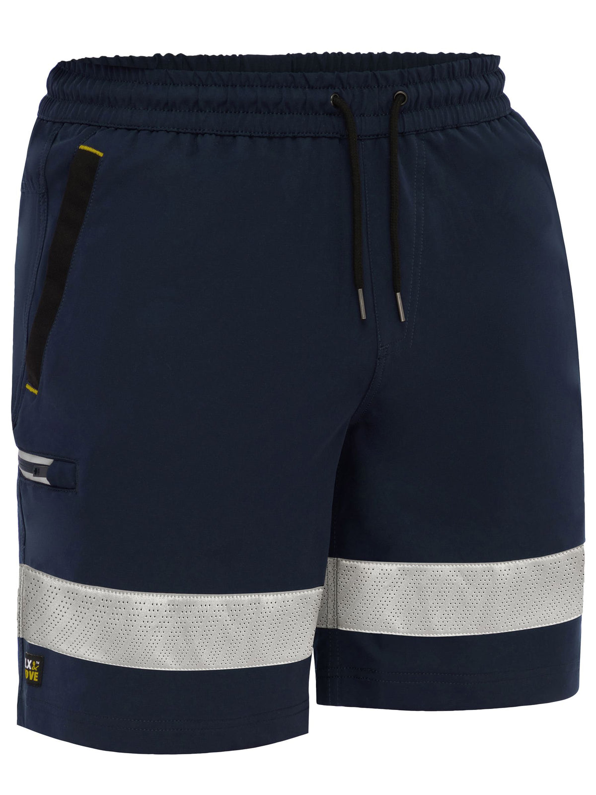 BSHC1333T - Flx & Move™ Taped 4-Way Stretch Elastic Waist Cargo Short - UNBRANDED