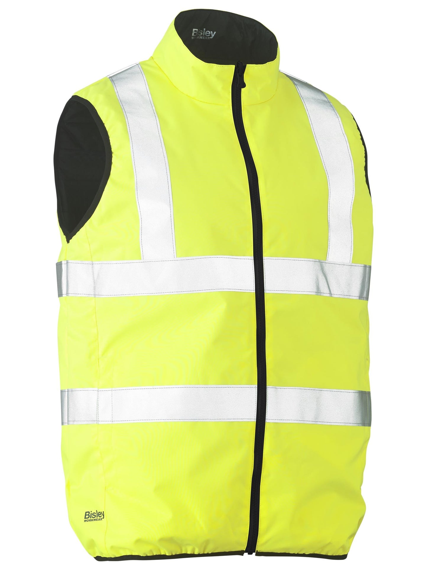 BV0330HT - Taped Hi Vis Reversible Puffer Vest - UNBRANDED