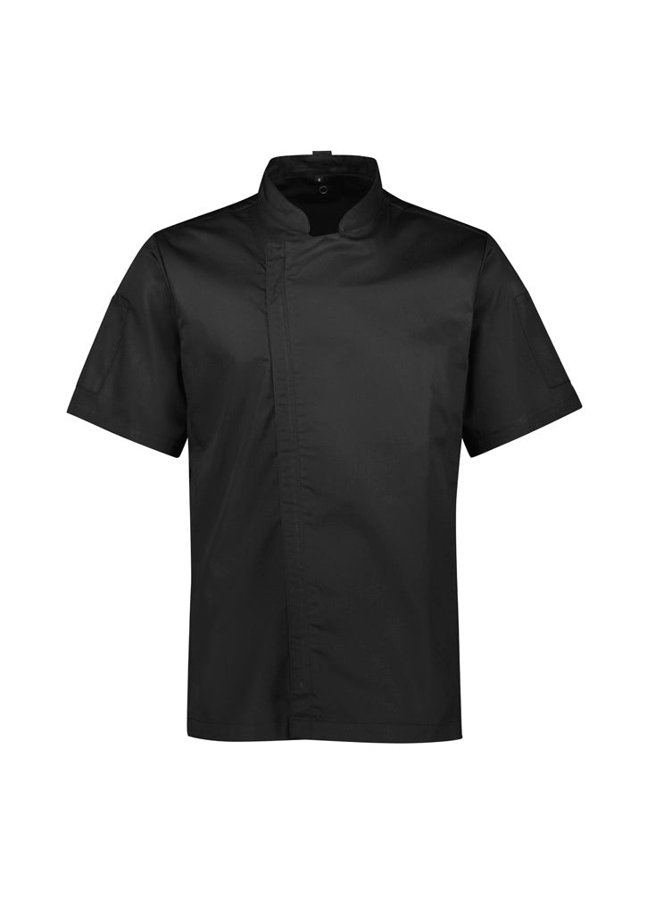 CH330MS - Mens Alfresco Short Sleeve Chef Jacket - UNBRANDED