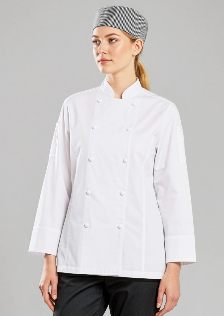 CH430LL - Womens Gusto Long Sleeve Chef Jacket - UNBRANDED