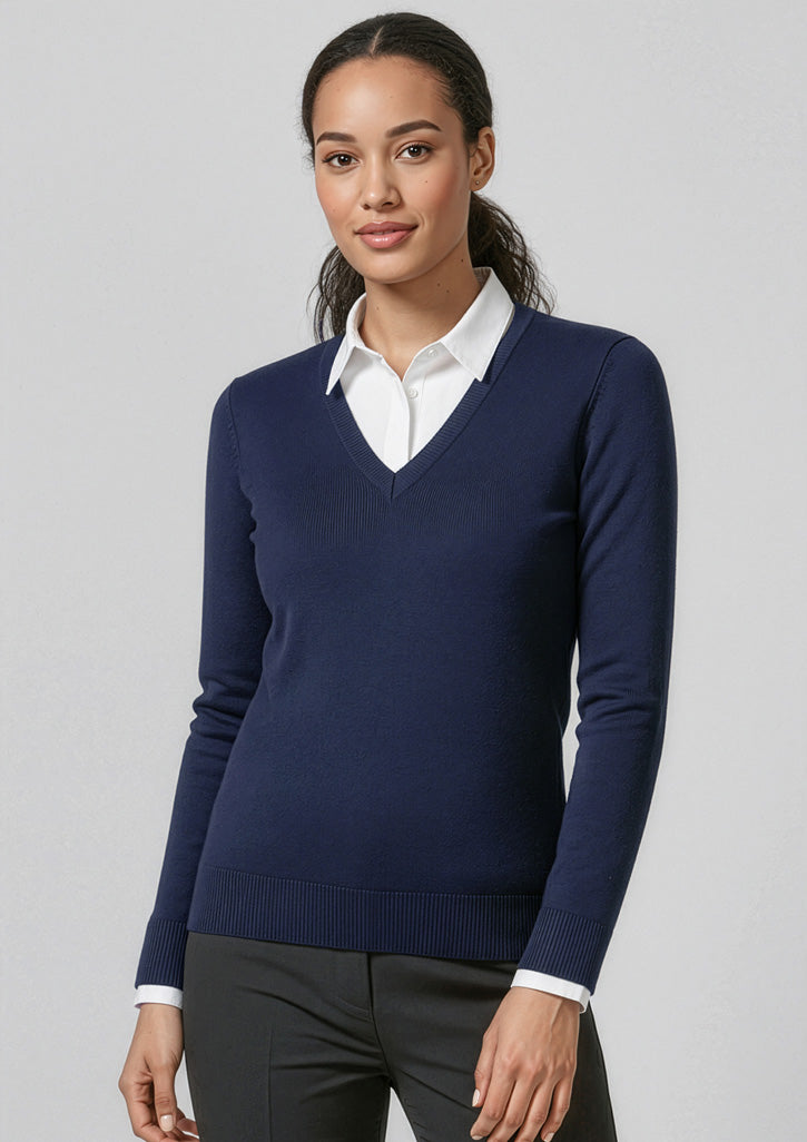LP3506 - Womens V-Neck Knit Pullover - UNBRANDED