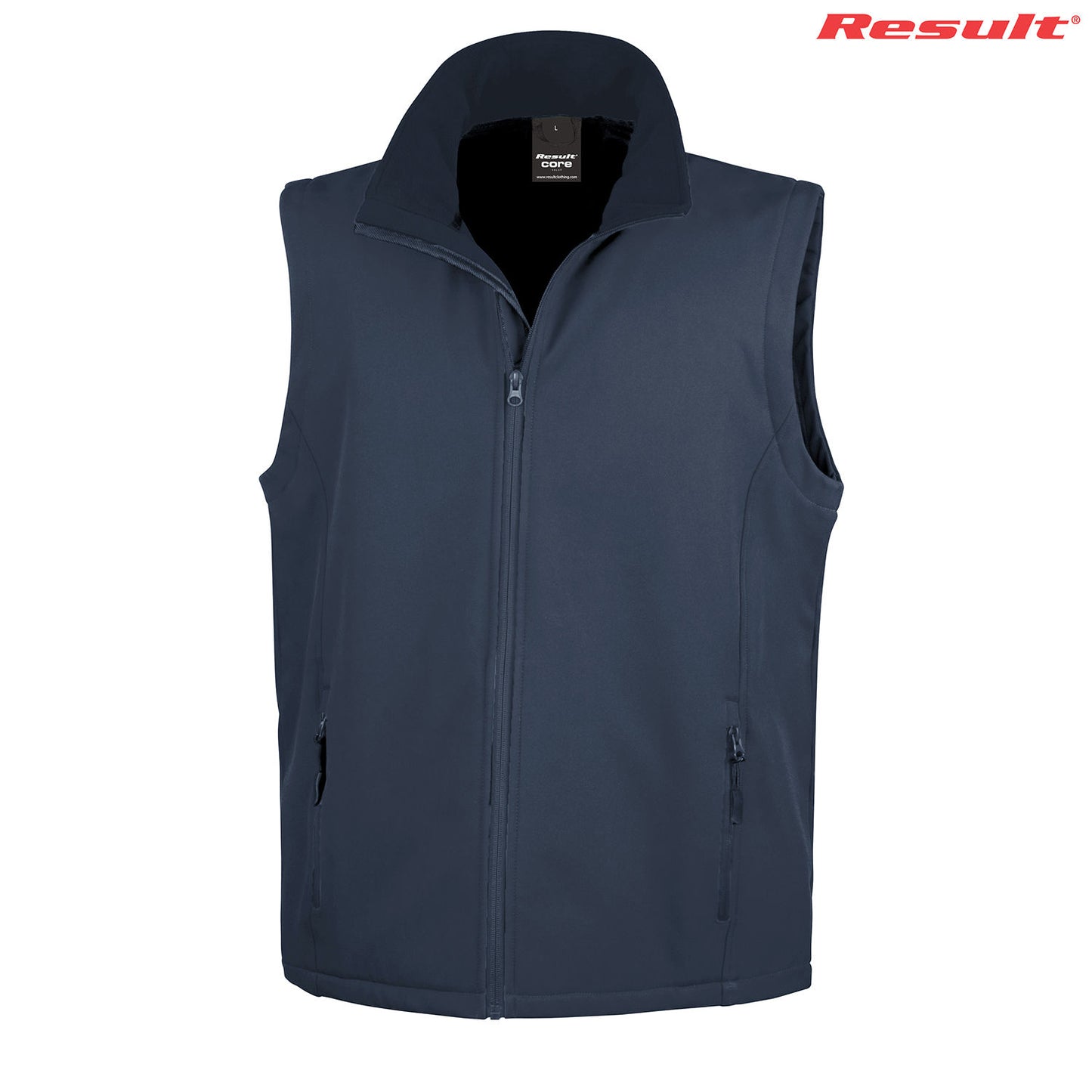 R232M - R232M / R902M Result Adult Printable Softshell Vest - UNBRANDED
