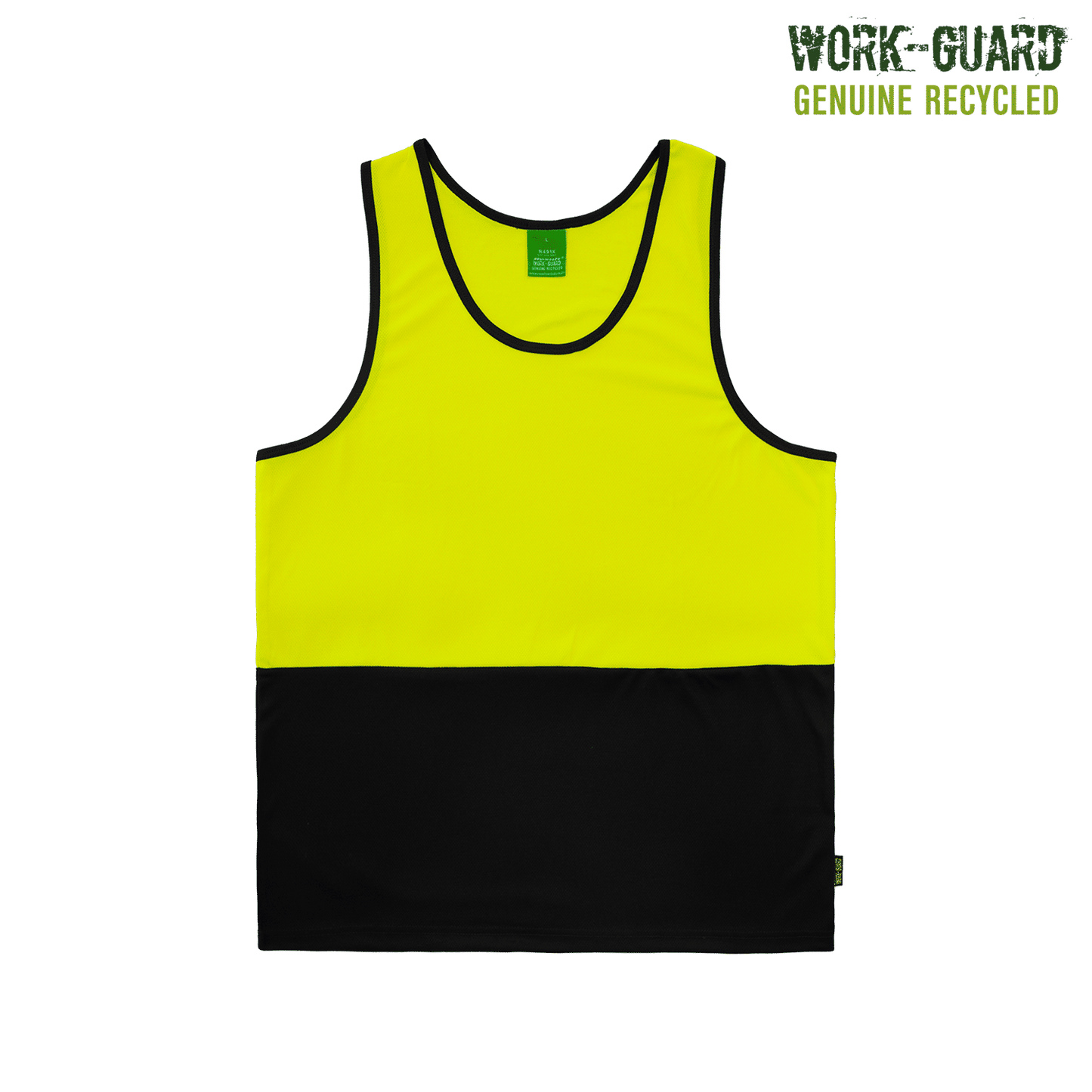 R491X - R491X Workguard Recycled Hi Vis Singlet - UNBRANDED