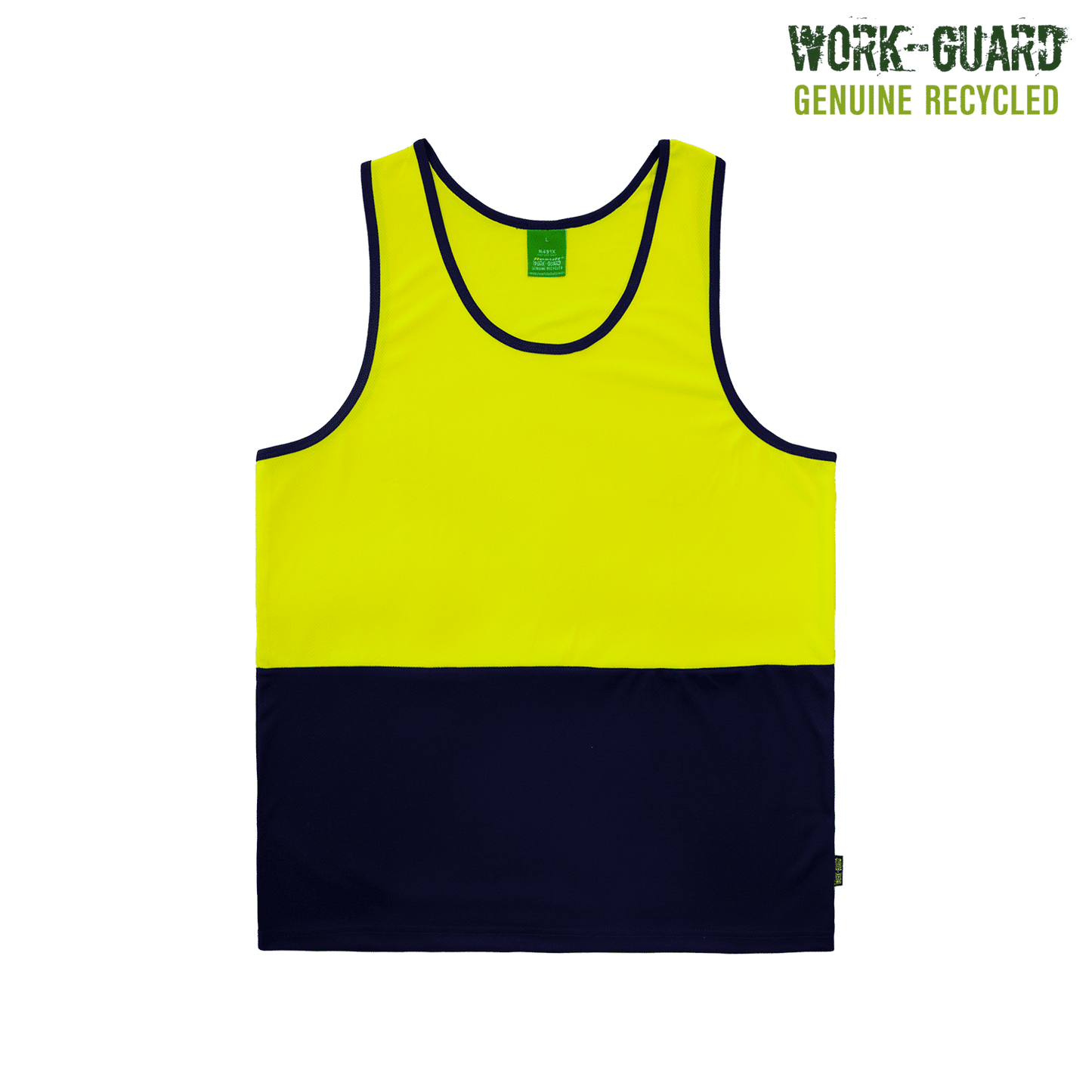 R491X - R491X Workguard Recycled Hi Vis Singlet - UNBRANDED