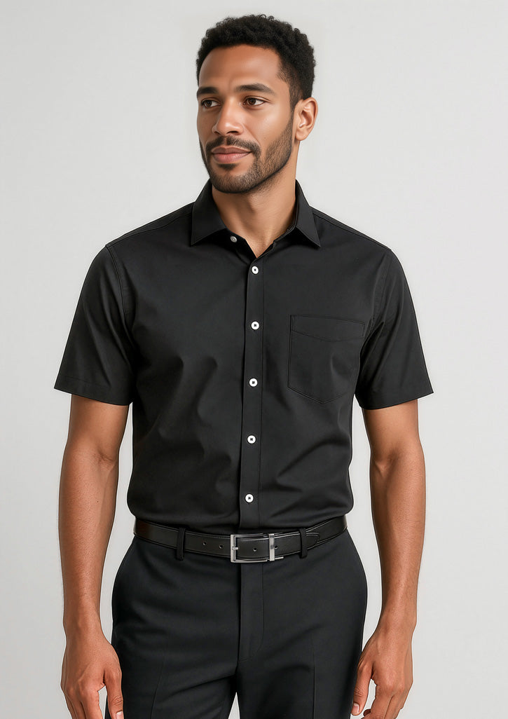 RS968MS - Mens Charlie Classic Fit Short Sleeve Shirt - UNBRANDED