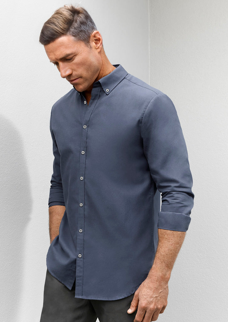 S127ML - Mens Memphis Long Sleeve Shirt - UNBRANDED