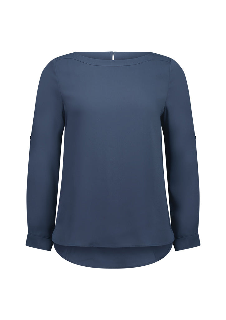 S828LL - Womens Madison Boatneck Top - UNBRANDED