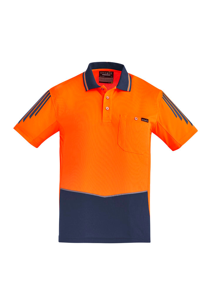 ZH315 - Mens Hi Vis Flux Short Sleeve Polo - UNBRANDED