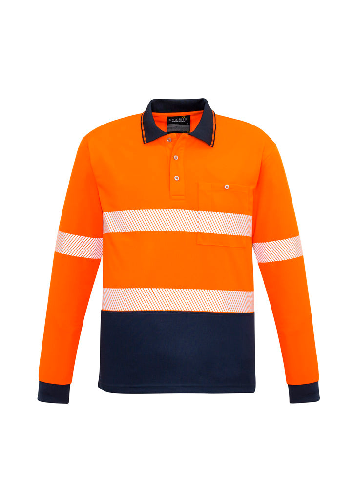 ZH530 - Unisex Hi Vis Segmented Tape Long Sleeve Polo - UNBRANDED