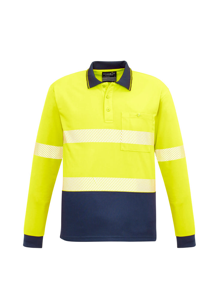 ZH530 - Unisex Hi Vis Segmented Tape Long Sleeve Polo - UNBRANDED