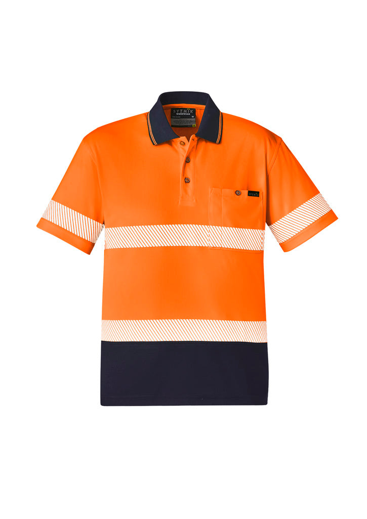 ZH535 - Unisex Hi Vis Segmented Tape Short Sleeve Polo - UNBRANDED
