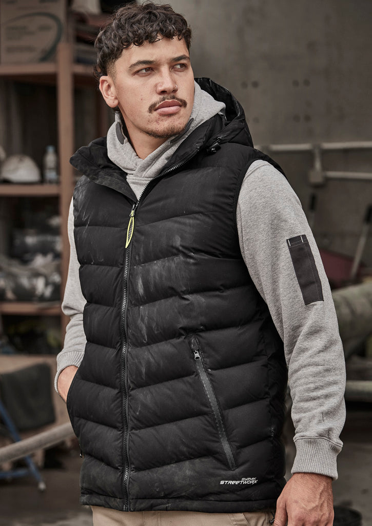 ZV245 - Unisex Streetworx Hooded Puffer Vest - UNBRANDED