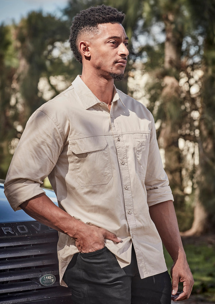 ZW121 - Mens Lightweight Tradie Long Sleeve Shirt - UNBRANDED