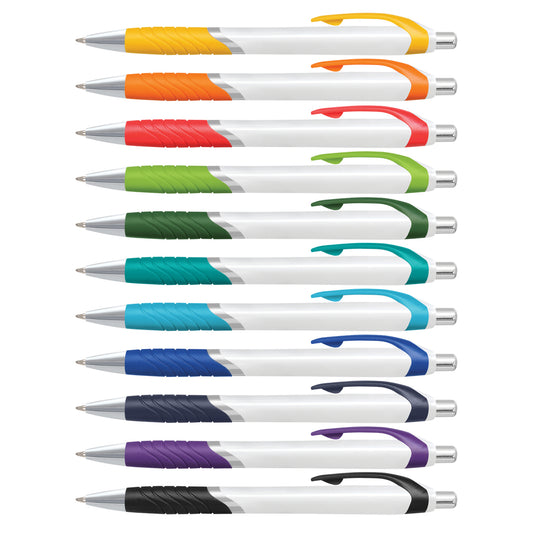 Jet Pen - White Barrel - BLUE INK
