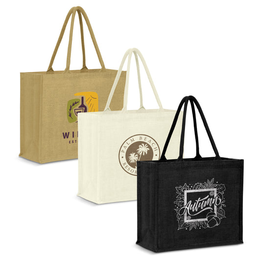 115327 - Modena Jute Tote Bag - BRANDED