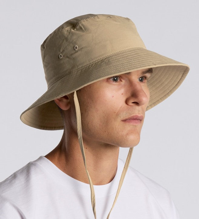 1174 - Nylon Wide Brim Bucket Hat - UNBRANDED