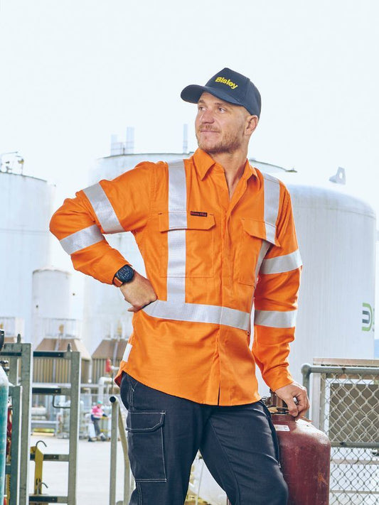 BS8439XT - Apex 185 X Taped Biomotion Hi Vis FR Ripstop Vented Shirt - UNBRANDED