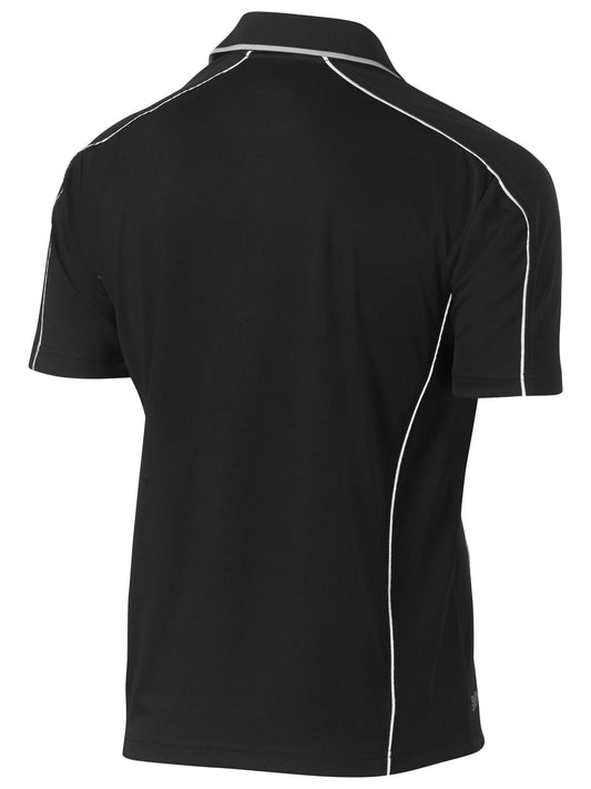 BK1425 - Cool Mesh Polo with Reflective Piping - UNBRANDED