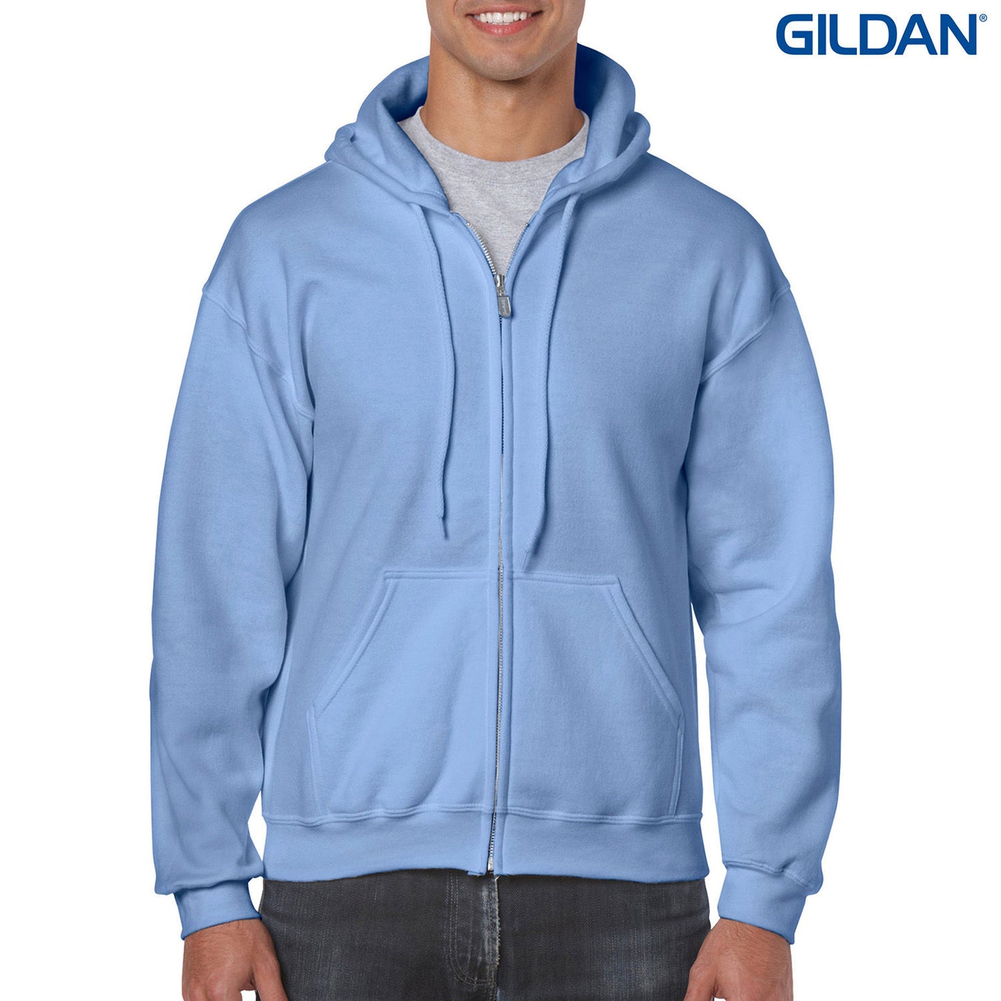 18600 - 18600 Gildan Heavy Blend Adult Full Zip Hooded Sweatshirt - UNBRANDED