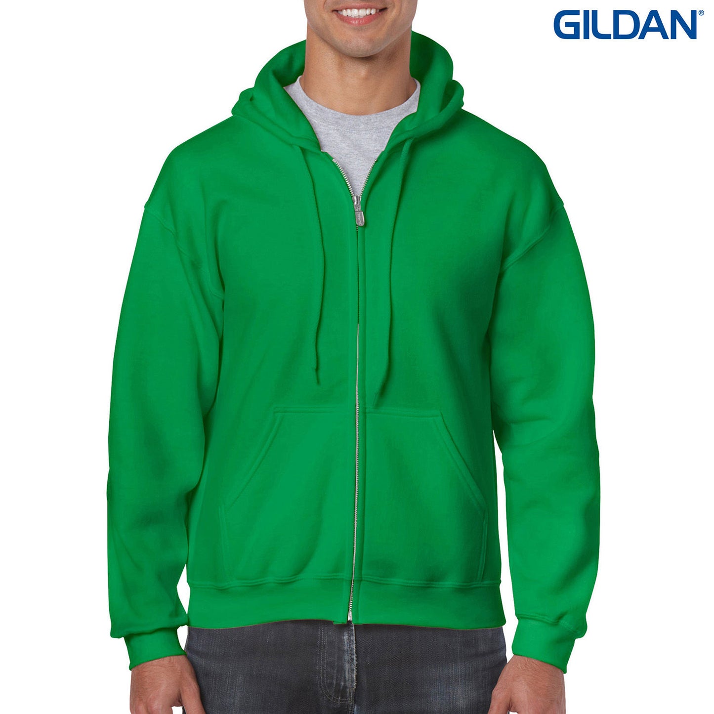 18600 - 18600 Gildan Heavy Blend Adult Full Zip Hooded Sweatshirt - UNBRANDED
