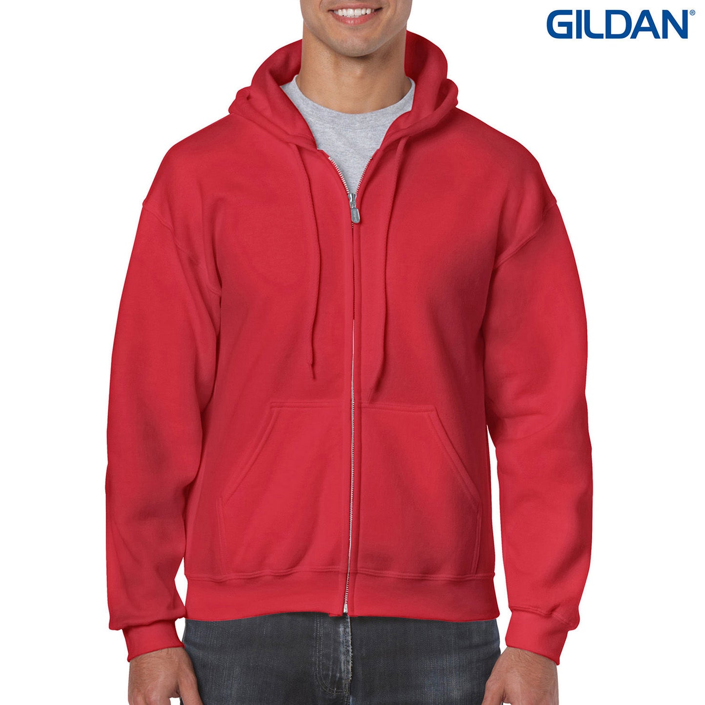 18600 - 18600 Gildan Heavy Blend Adult Full Zip Hooded Sweatshirt - UNBRANDED