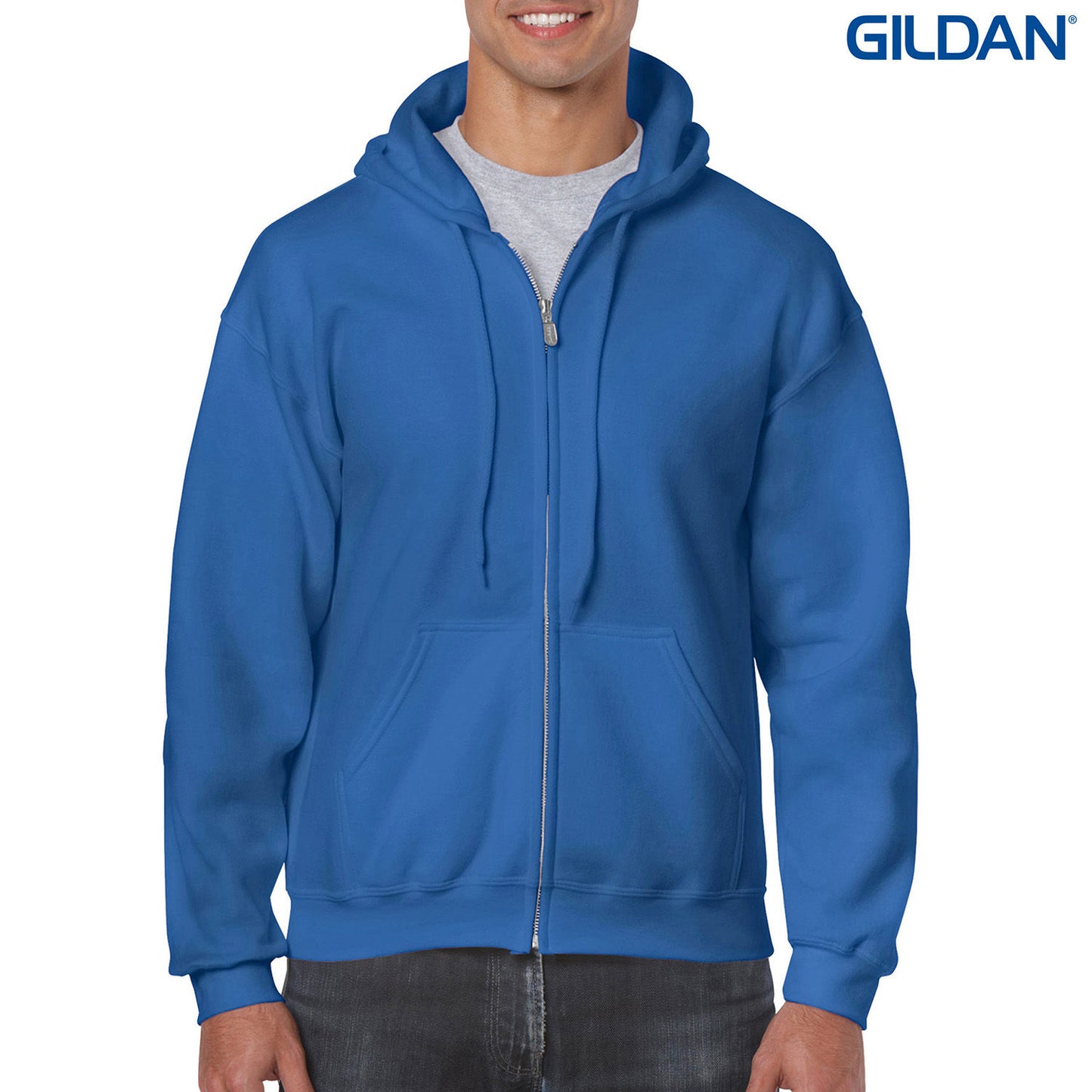18600 - 18600 Gildan Heavy Blend Adult Full Zip Hooded Sweatshirt - UNBRANDED