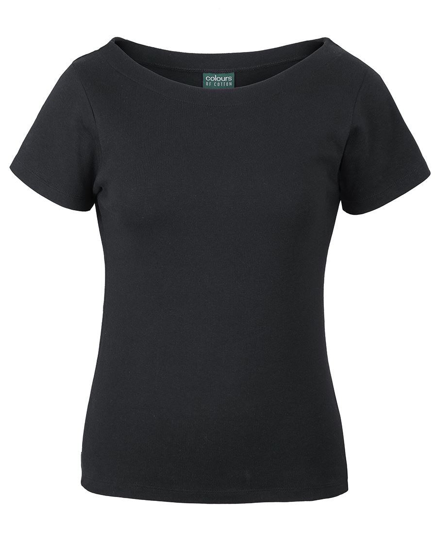 1BTS - C of C LADIES S/S BOAT NECK TEE   - UNBRANDED