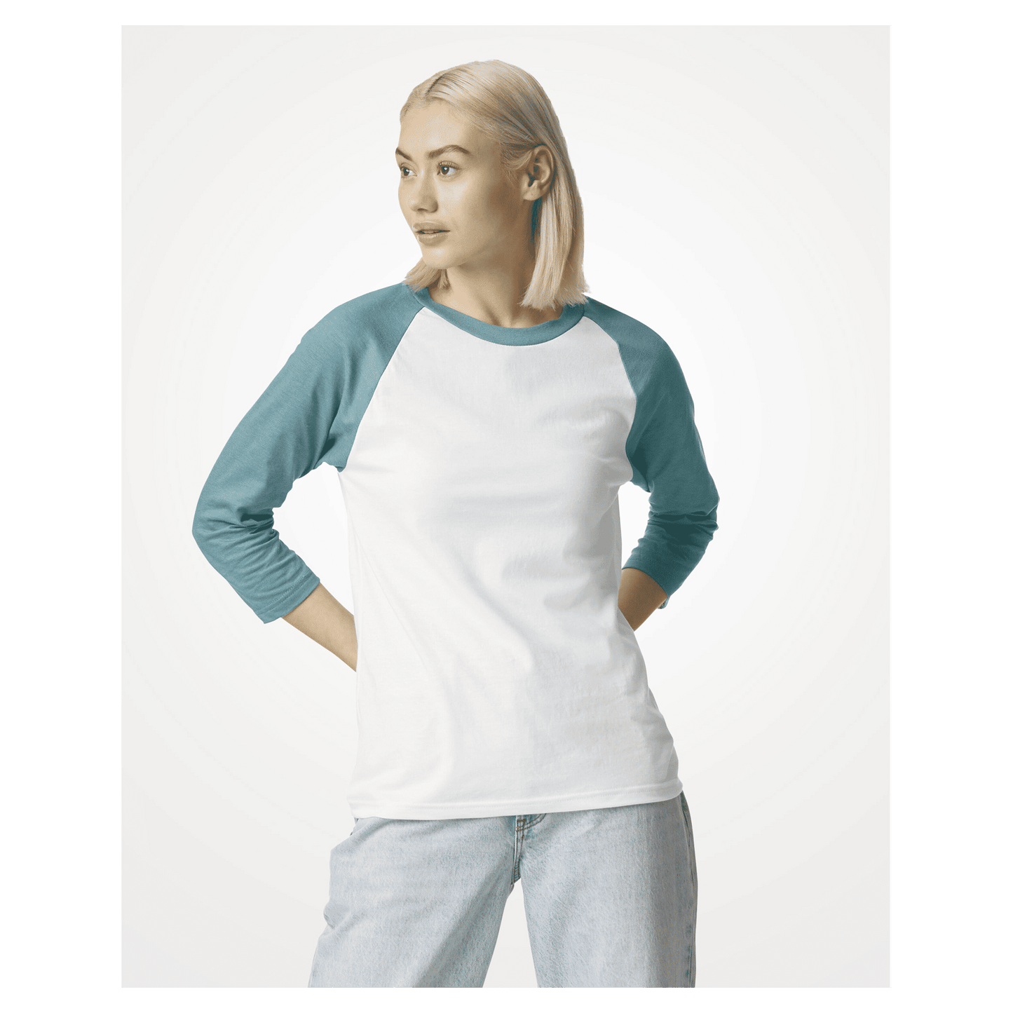 2003CVC - 2003CVC American Apparel CVC Unisex Raglan T - UNBRANDED