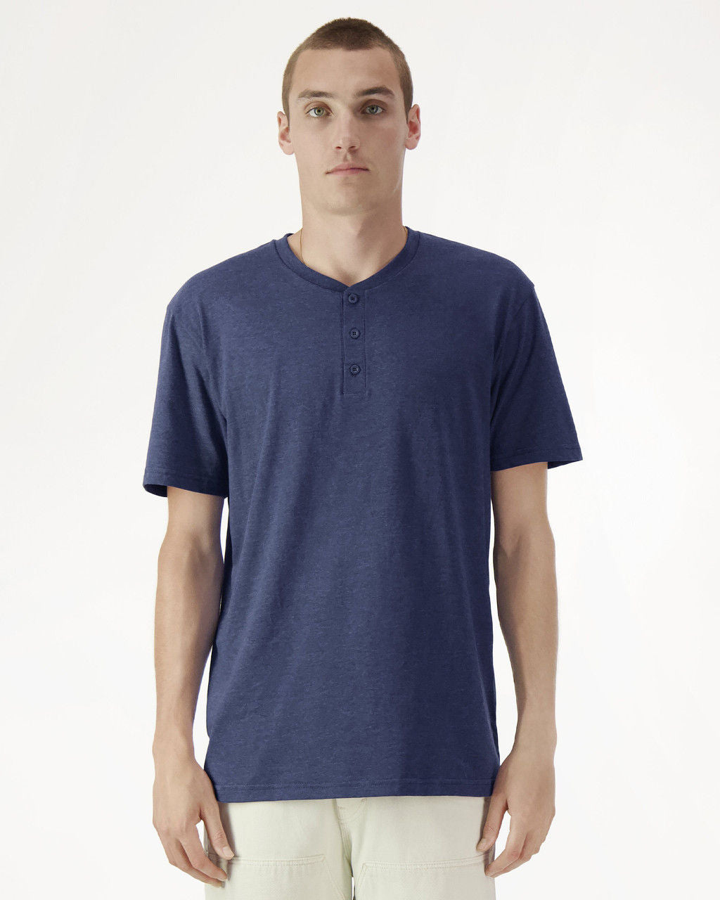 2004CVC - 2004CVC American Apparel CVC Unisex Henley T - UNBRANDED