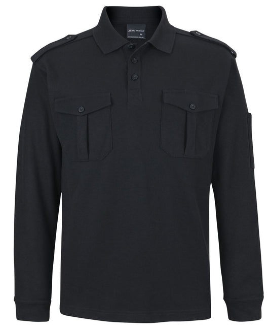 210EL - JB's L/S 250 EPAULETTE POLO   - UNBRANDED