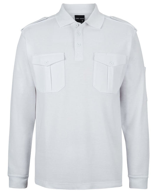 210EL - JB's L/S 250 EPAULETTE POLO   - UNBRANDED
