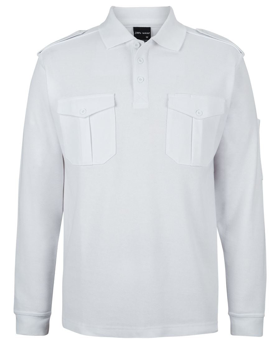 210EL - JB's L/S 250 EPAULETTE POLO   - UNBRANDED
