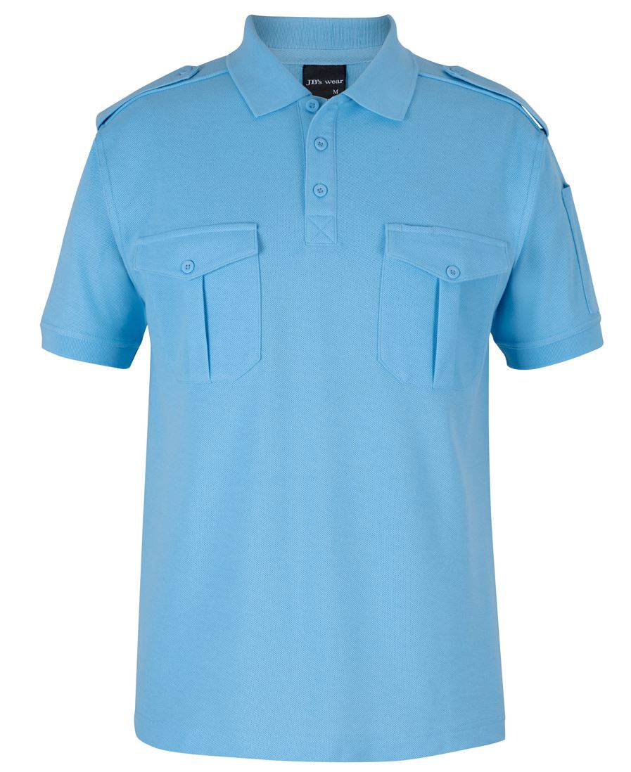 210ES - JB's S/S 250 EPAULETTE POLO   - UNBRANDED