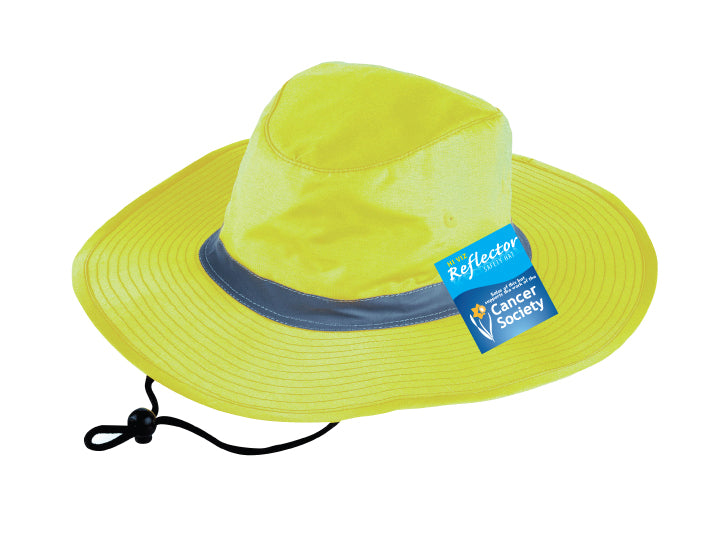 3900 - Hi Viz Reflector Safety Hat - UNBRANDED