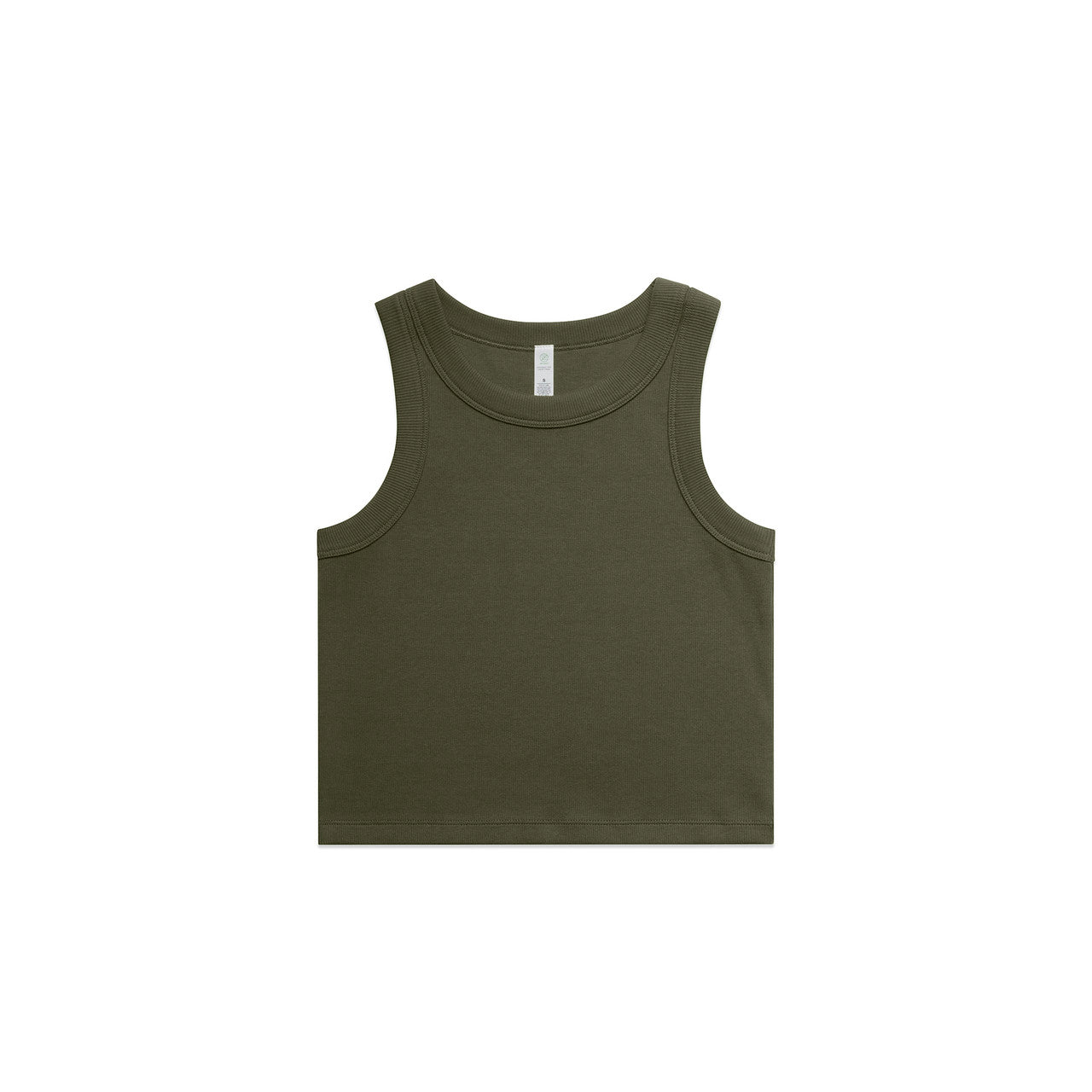 4064G - Wo's Organic Rib Crop Tank | 4064G - UNBRANDED