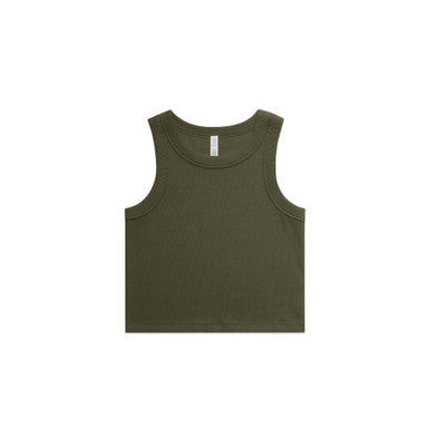 4064G - Wo's Organic Rib Crop Tank | 4064G - UNBRANDED