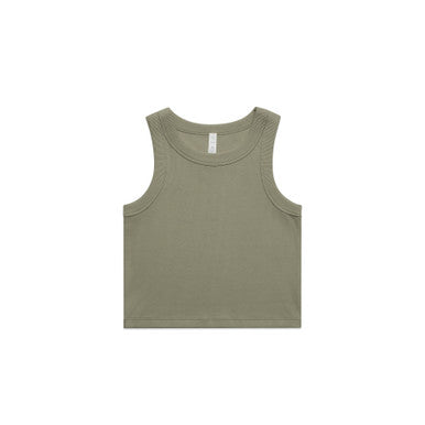 4064G - Wo's Organic Rib Crop Tank | 4064G - UNBRANDED