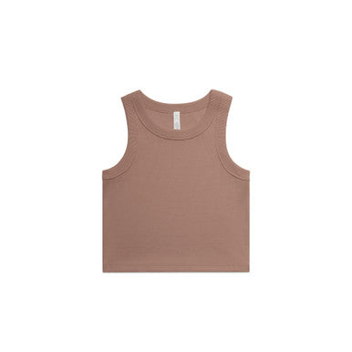 4064G - Wo's Organic Rib Crop Tank | 4064G - UNBRANDED