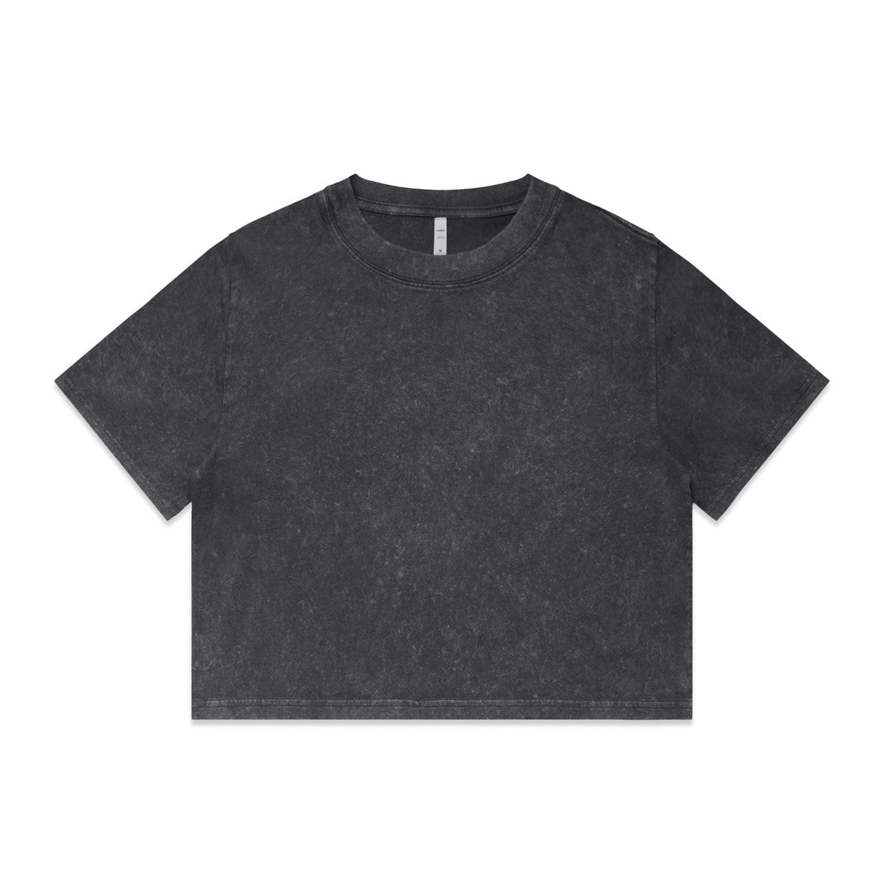 4086 - Wo's Stone Wash Heavy Crop | 4086 - UNBRANDED