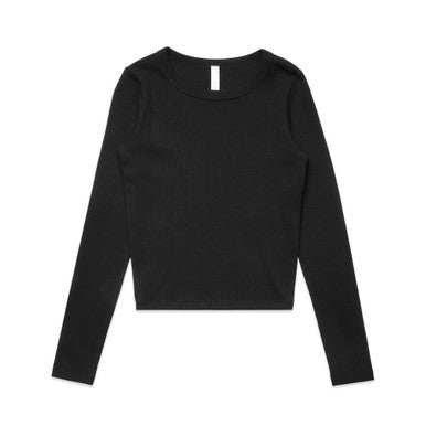 4096 - Wo's Organic Rib L/S Tee | 4096 - UNBRANDED