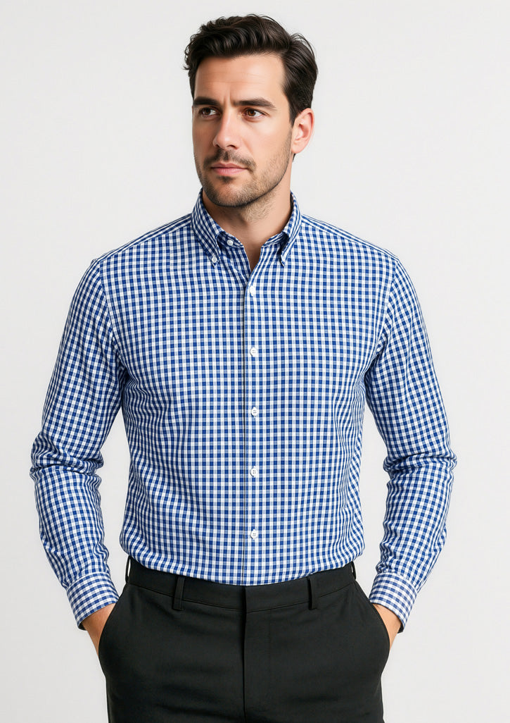 43420 - Mens Springfield Long Sleeve Shirt - UNBRANDED