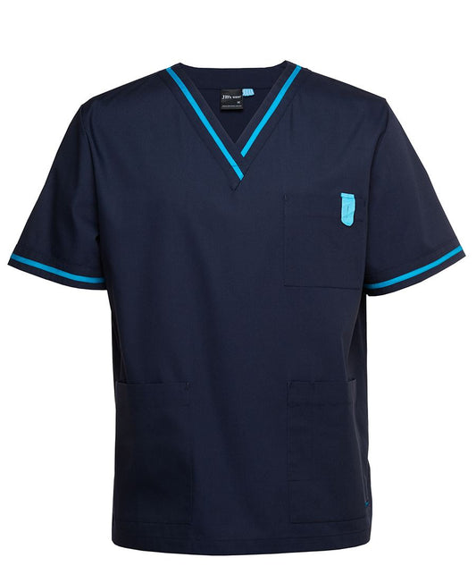 4SCT - JB's CONTRAST UNISEX SCRUBS TOP - UNBRANDED