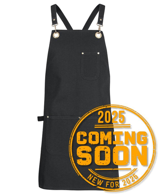 5ACBP - JB's 65x75 BRASS EYELET CANVAS APRON PU STRAP - UNBRANDED
