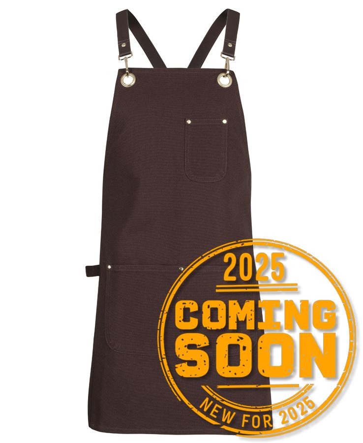 5ACBP - JB's 65x75 BRASS EYELET CANVAS APRON PU STRAP - UNBRANDED