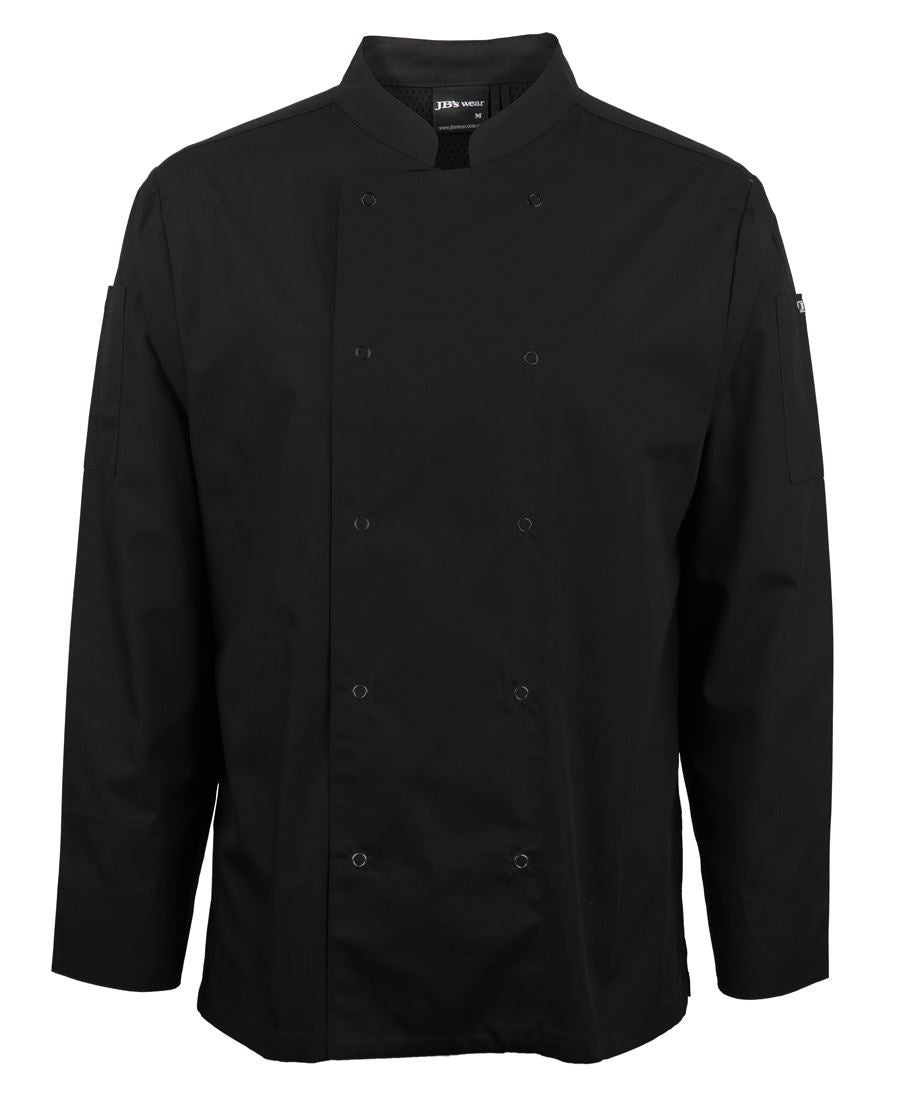 5CJL - JB's L/S SNAP BUTTON CHEFS JACKET  - UNBRANDED
