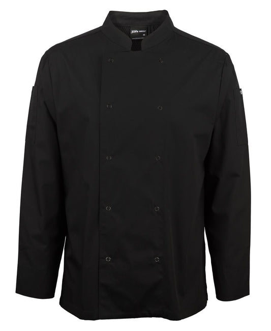 5CJL - JB's L/S SNAP BUTTON CHEFS JACKET  - UNBRANDED