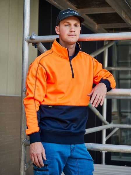 BK6989 - Hi Vis Fleece 1/4 Zip Pullover - UNBRANDED