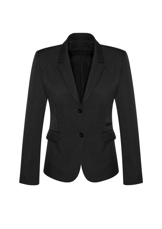 64019 - Womens Comfort Wool Stretch 2 Button Mid Length Jacket - UNBRANDED