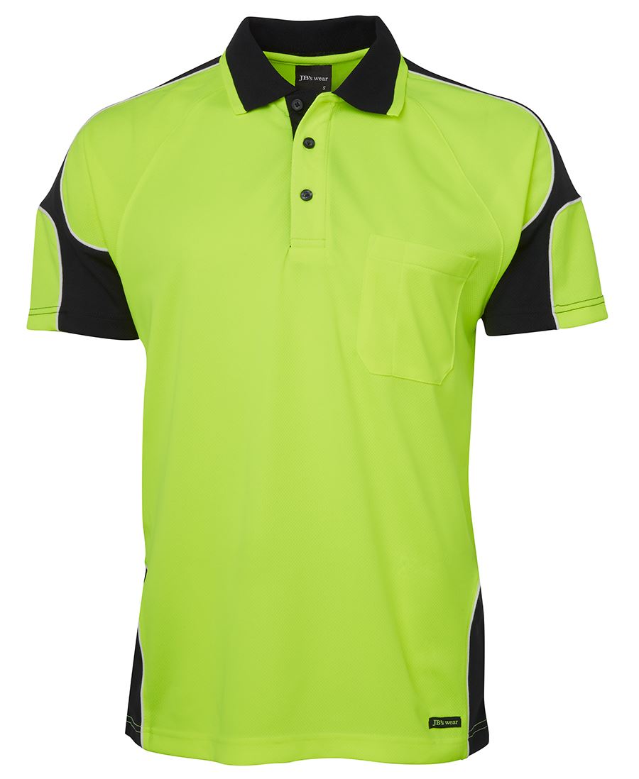 6AP4S - JB's Hi Vis 4602.1 S/S ARM PANEL POLO - UNBRANDED